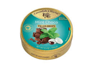 Cavendish & Harvey Tins Mint Choco Drops 130g