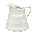 White Ceramic Jug 19cm