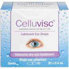 Celluvisc Lubricant Eye Drops 0.4ml 30s