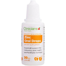 Clinicians Zinc Oral drops 1mg 30ml