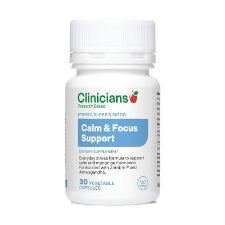 Clinicians Calm & Focus Support Caps 30s