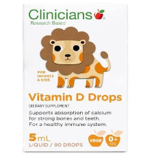 Clinicians Vitamin D Drops 5ml