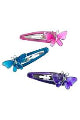 MAE 40-3101 One Touch Clip 4cm Butterflies 6 pack