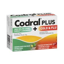 Codral Plus Cold & Flu + Sore Throat Lozenge 16