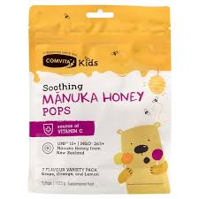 Comvita Kids UMF 10+ Manuka Honey Soothing Pops 15pk