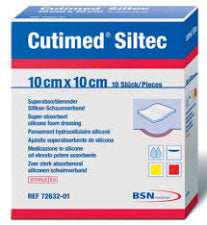 Cutimed Siltec 10x10cm each