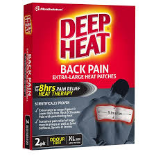 Mentholatum Deep Heat Back Patch 2pk