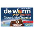 DE-WORM Extra Strength 500mg Choc 10tabs