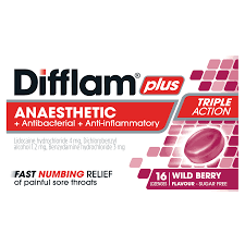 Difflam Lozenge Plus Anaesthetic Wild Berry 32s