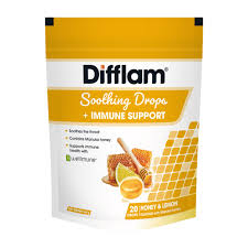 Difflam Drops+Immune Support Honey & Lemon 20s