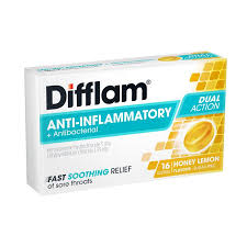 Difflam Lozenges Lemon/Honey Sugar Free 16