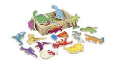 Wooden Dinosaur Magnets 34 Box