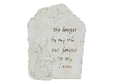 Memorial Dog Garden Plaque White Washed