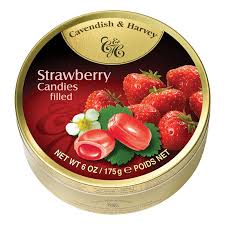 Cavendish & Harvey Tin Strawberry Drops 175g
