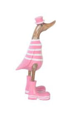 Wooden Duck with Jandles Pink