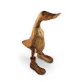 Wooden Duck with Boots - Large