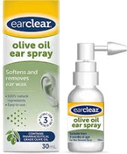 Earclear Olive Oil Spray 30ml