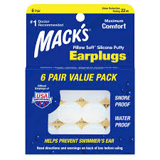 Macks Silicone Ear Plugs 2pr