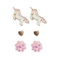 Great Pretenders Boutique Stud Earrings Unicorn 3pk
