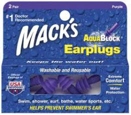 Macks AquaBlock Purple 2pr