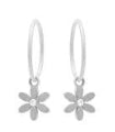 Glam Silver Sleeper +Daisy Earrings