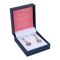 BRAMBLE BAY Tree Of Life Earrings Rose Quartz