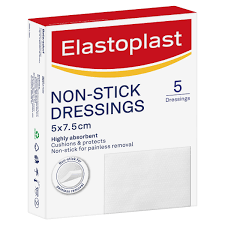 Elastoplast Non-Stick Wound Pad 7.5x5cm 5pk