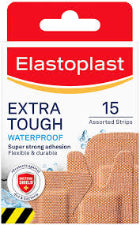 Elastoplast Extra Tough Waterproof Asstorted 15pk