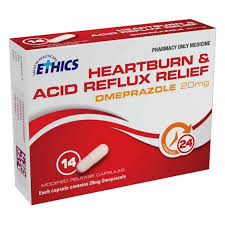 Ethics Heartburn & Acid Reflux Relief Omeprazole 20mg Cap 14s