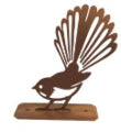 Metal Fantail Fence Topper - Bronze