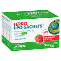 Lipo-Sachets Ferro Strawberry Flavour 30s