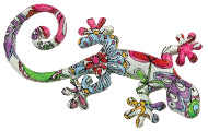 Figurine Lizard Wall Hang