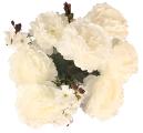 Stem of 5 Peonies Ivory
