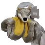 Grey & Mustard Fox Doudou