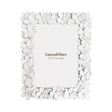 Matte White Petal Photo Frame 5x7