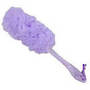 Acrylic Long Handle Mesh Sponge Purple
