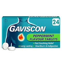 Gaviscon Tabs Peppermint 24s