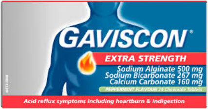 Gaviscon Extra Strength Peppermint Tablets 24s
