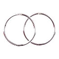 Glam Regular Plain Silver Sleeper Earrings