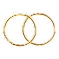 Glam Mini Plain Gold Sleeper Earrings