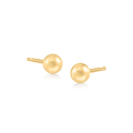 Glam 4mm Gold Ball Earrings