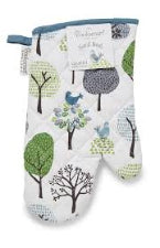 Forest Birds - Gauntlet  Oven Glove