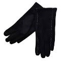 Wicked Sista Gloves Stitch Detail Black