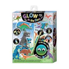 Hot Focus Glow in the Dark Slime Art Dino