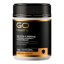 GO Vita-C 500mg Blackcurrant 100 Chew