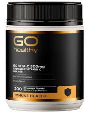 GO Vita-C 500mg Orange 200 Chew