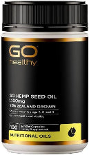 GO Hemp Seed Oil 1100mg NZ 100 Caps