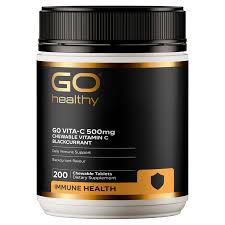 GO Vita-C 500mg Blackcurrant 200 Chew