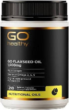 GO Flaxseed Oil 1500mg Organic 210 caps