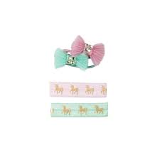 Great Pretenders Unicorn Hair Ties & Bow 4pc